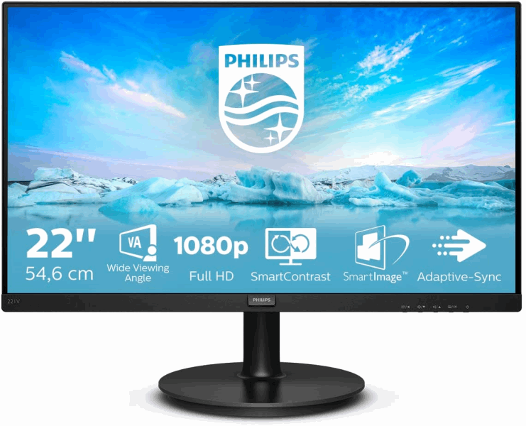 PHILIPS Մոնիտոր 221V8/01 V LINE 22 VGA/HDMI