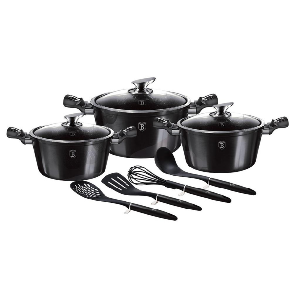 Berlinger Haus Casserole set BH6919 (10pcs) Carbon Pro