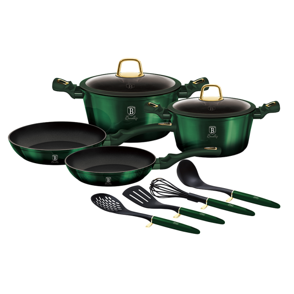 Berlinger Haus Casserole set BH7039 Emerald (10pcs)