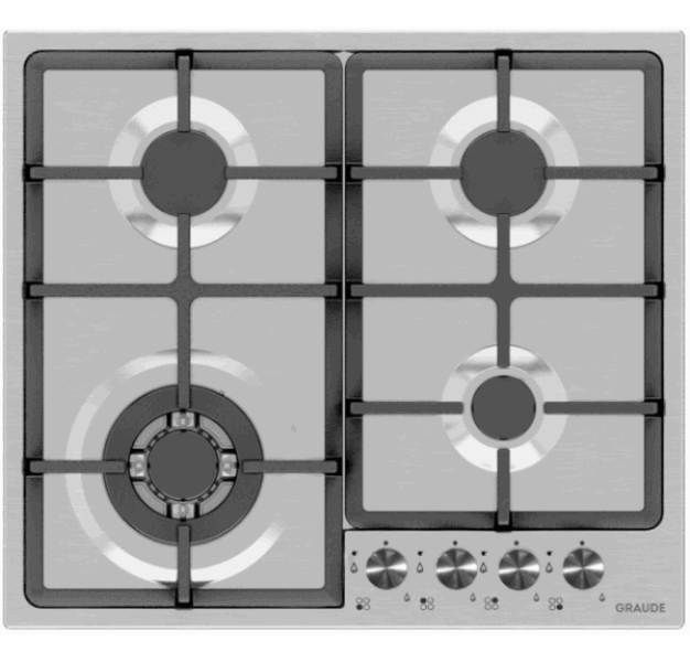 GRAUDE Встраиваемая плита GS60.2E (Inox)