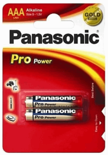 PANASONIC Մարտկոց LR03XEG/2BP (40125) PRO POWER AAA 2