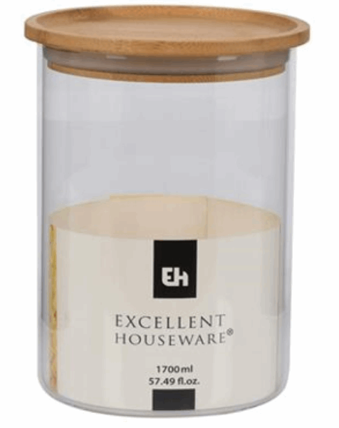EH Ապակե տարա կափարիչով 023338 (1700ML)