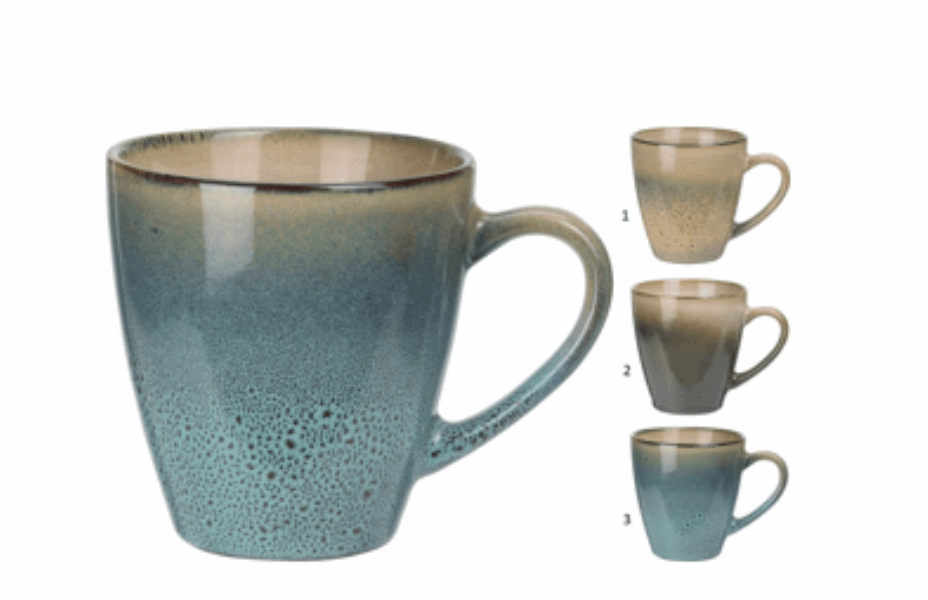 EH mug with handle 039068 (320ML) Blue (2 pcs )