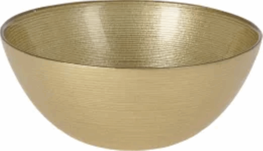 EH Glass salad bowl 069381 (15CM) Gold (6pcs)