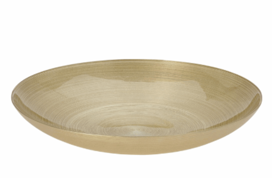 EH Glass salad bowl 069384 (40CM) Gold