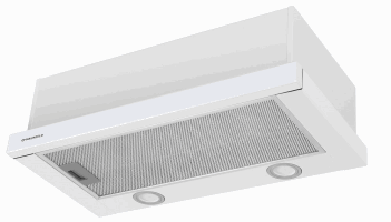 COOKER HOOD Telescopic MAUNFELD VS Light Glass 60 WHITE GLASS W