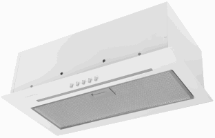 COOKER HOOD B/I MAUNFELD Crosby Hardy 1000Push white