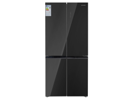 RF-cross door HOFFMANN HR510NFCD-Black-Glass