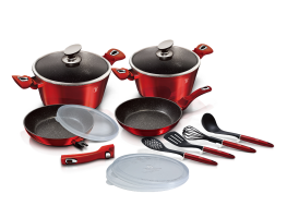 Casserole set Berlinger Haus BH7057(13pcs) Burgundy